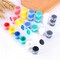 180 Pcs Mini Acrylic Paint Set,15 Pack Acrylic Paint Strips with 30 pcs Paint Brushes and 15 pcs Palettes,12 Colors Kids Paint Set Container Strips Storage for Painting Artistic Crafts